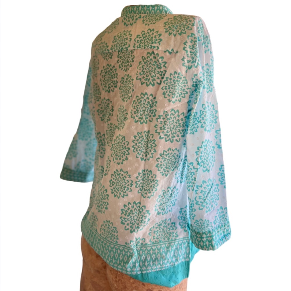 Floral Cotton Summer Blouse - Picture 3 of 5